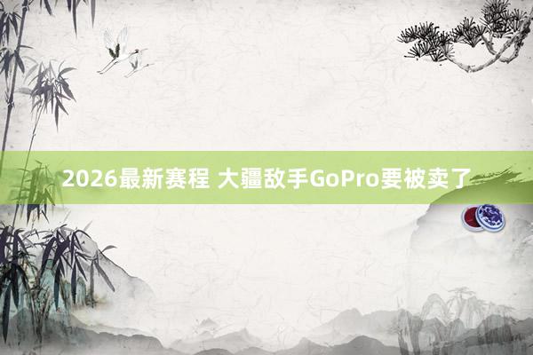2026最新赛程 大疆敌手GoPro要被卖了