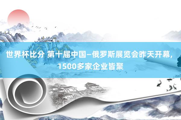 世界杯比分 第十届中国—俄罗斯展览会昨天开幕， 1500多家企业皆聚