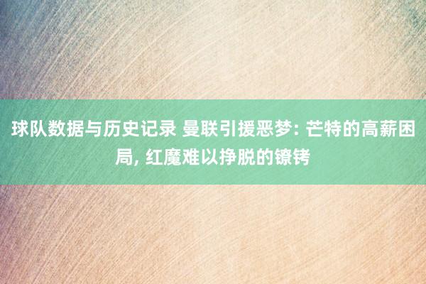 球队数据与历史记录 曼联引援恶梦: 芒特的高薪困局， 红魔难以挣脱的镣铐