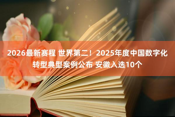 2026最新赛程 世界第二！2025年度中国数字化转型典型案例公布 安徽入选10个
