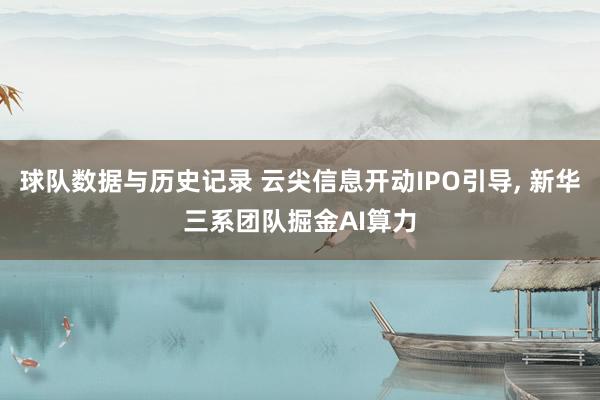 球队数据与历史记录 云尖信息开动IPO引导， 新华三系团队掘金AI算力